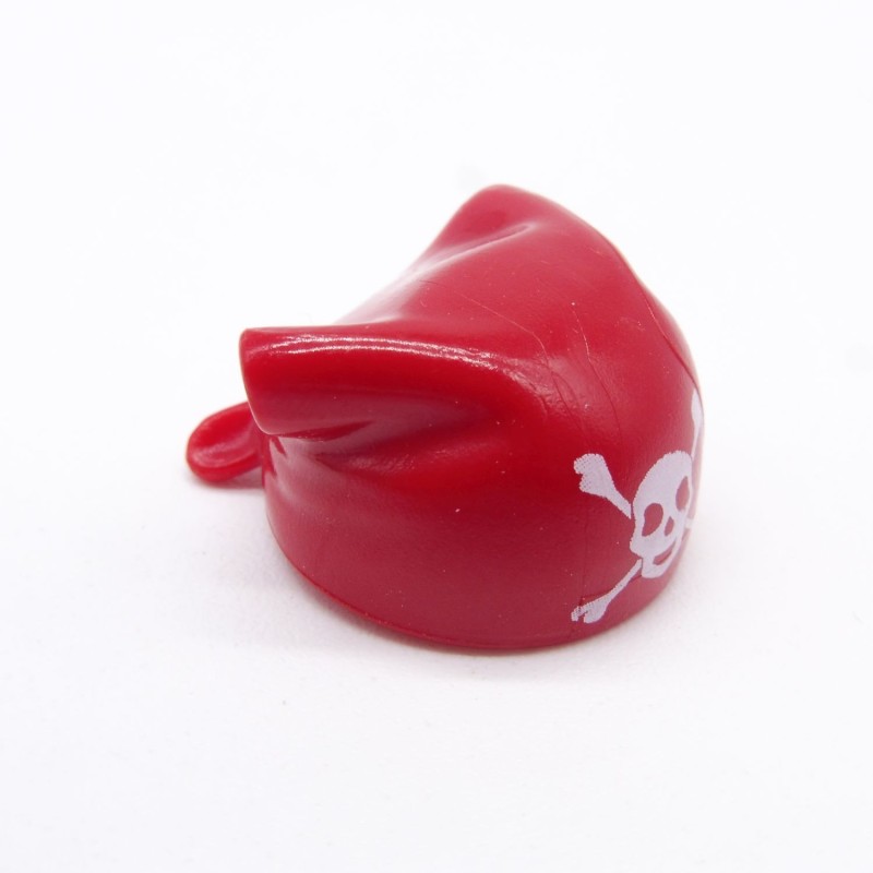 Playmobil 40593 Chapeau Bandana Enfant Rouge Pirate Tête de Mort