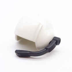 Playmobil 40617 Casque Blanc de Pilote Hélicoptère avec Micro