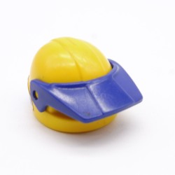 Playmobil 40644 Casque de Moto Jaune avec Visière Bleue