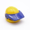 Playmobil 40644 Casque de Moto Jaune avec Visière Bleue