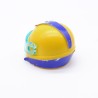 Playmobil 40645 Casque de Moto Jaune et Bleu avec Carreau Bleu