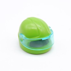 Playmobil 40646 Casque de Moto Vert avec Carreau Bleu