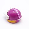 Playmobil 40650 Casque de Moto Violet Visière Blanche Stickers un peu usés