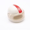 Playmobil 40651 Casque de Moto Blanc et Rouge Secouriste Carreau Blanc