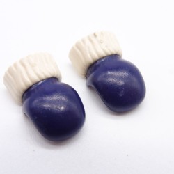 Playmobil 40661 Paire de Gants Moufles Adultes Bleu et Blanc