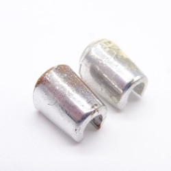 Playmobil 40715 Lot de 2 Jambières Vintage Argent 3320 3509 3534 3536 3559 usées