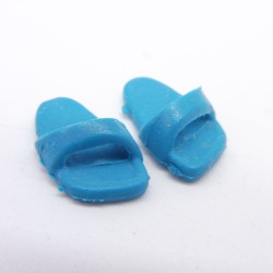 Playmobil 40721 Paire de Pantoufles Sandales Bleu Canard Souples