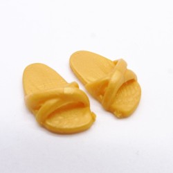 Playmobil 40723 Paire de Pantoufles Sandales Dorées Souples