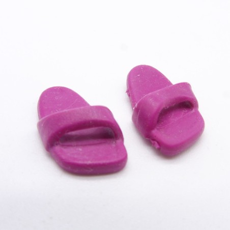 Playmobil 40724 Paire de Pantoufles Sandales Violettes Souples