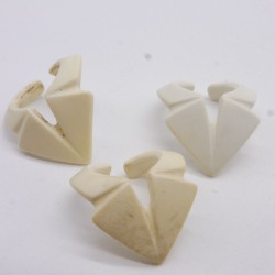 Playmobil 40763 Lot de 3 Cols Blancs Vintage un peu sales