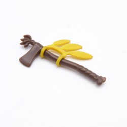 Playmobil 40812 Tomahawk Marron Foncé avec Plumes Jaunes un peu sales