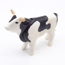 Playmobil 40832 Bœuf Blanc et Noir un peu sale