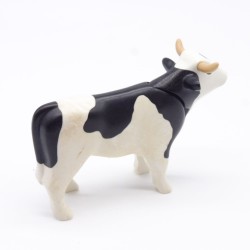 Playmobil 40832 Bœuf Blanc et Noir un peu sale