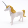 Playmobil 40837 Licorne Adulte Blanche et Dorée Corne Bleue traces de Feutre