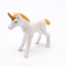 Playmobil 40839 Bébé Licorne Blanche et Orange Corne Dorée