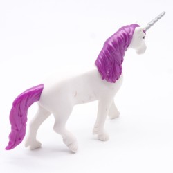 Playmobil 40840 Grande Licorne Blanche et Violette un peu sale