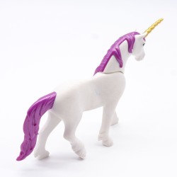 Playmobil 40841 Grande Licorne Blanche et Violette un peu sale