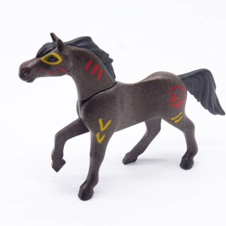 Playmobil 40878 Cheval Marron Pur Sang 3eme Génération Indien