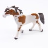 Playmobil 40879 Cheval Blanc et Marron 3eme Génération