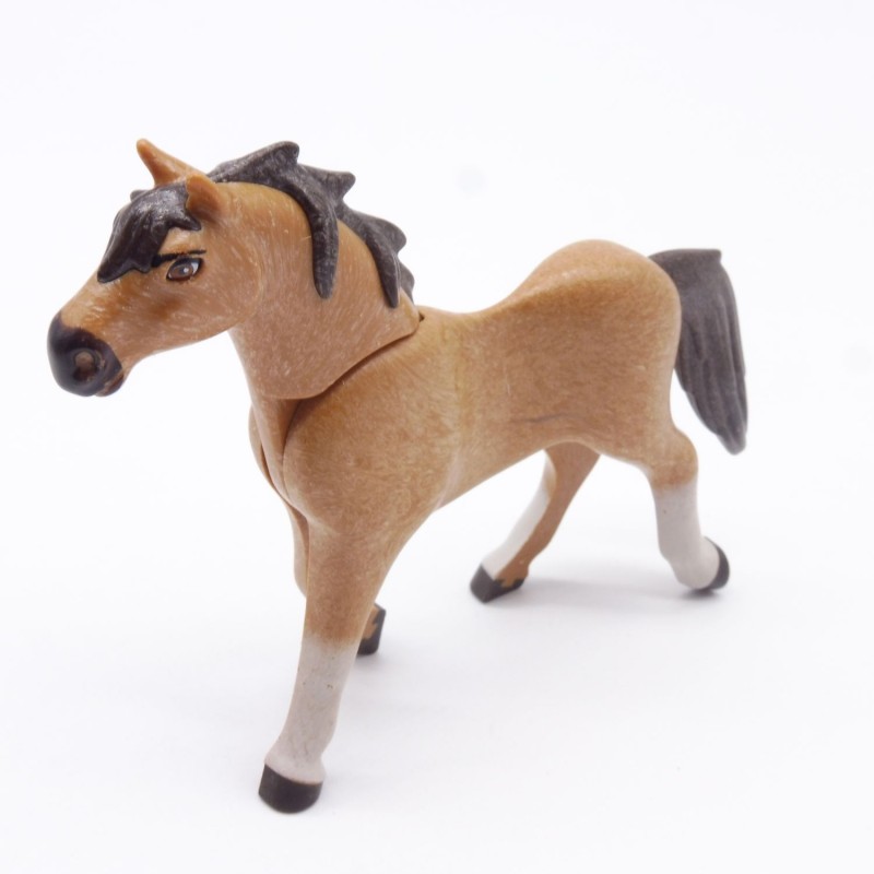 Playmobil 40881 Cheval Marron Pattes Blanches 3eme Génération