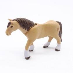 Playmobil 40884 Cheval de Trait Marron Clair 3eme Génération