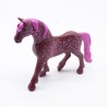 Playmobil 40886 Cheval Violet Licorne sans Corne 3eme Génération avec Crinière Rose