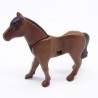 Playmobil 40897 Cheval Marron Foncé 2eme Génération avec Crinière Noire
