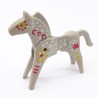 Playmobil 40904 Cheval Gris 1ere Génération Indien un peu jauni