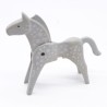 Playmobil 40911 Cheval 1ere Génération Gris et Blanc un peu sale