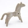Playmobil 40912 Cheval 1ere Génération Gris et Blanc Jaunissement