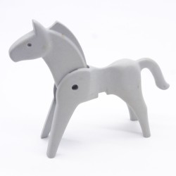 Playmobil 40913 Cheval 1ere Génération Gris