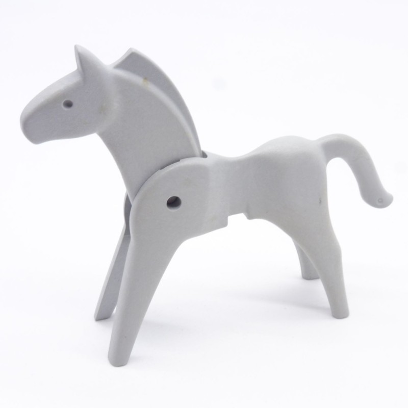 Playmobil 40913 Cheval 1ere Génération Gris