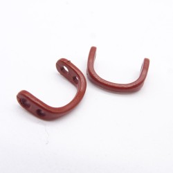 Playmobil 40923 Lot de 2 Poignées Marrons pour Tenir Licol Cheval 2eme Génération