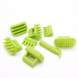 Playmobil 40939 Gros Lot de Brosses Vertes pour chevaux