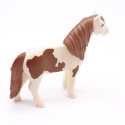 Playmobil 40950 Poney Blanc et Marron