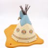 Playmobil 40963 Tipi Indien 4012 sur socle état correct