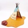 Playmobil 40964 Tipi Indien 4012 sur socle Petite Casse