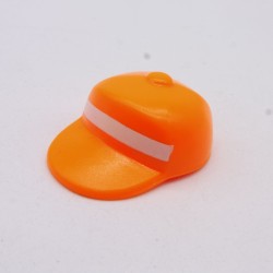 Playmobil 31730 Casquette Adulte Orange Fluo et Blanc