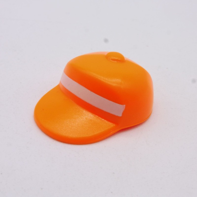 Playmobil 31730 Casquette Adulte Orange Fluo et Blanc
