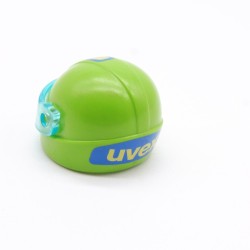 Playmobil 28826 Casque de Moto Vert UVEX avec Carreau Bleu