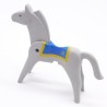 Playmobil 14723 Cheval 1ere Génération Gris Couverture Selle Cavalerie