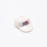 Playmobil 31084 Casquette Adulte Blanche Logo Bleu et Orange