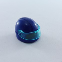 Playmobil 5380 Casque de Moto Bleu avec Carreau Bleu