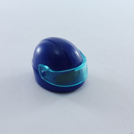 Playmobil 5380 Casque de Moto Bleu avec Carreau Bleu