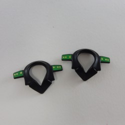 Playmobil 26542 Lot de 2 Cols Noirs Officier Police