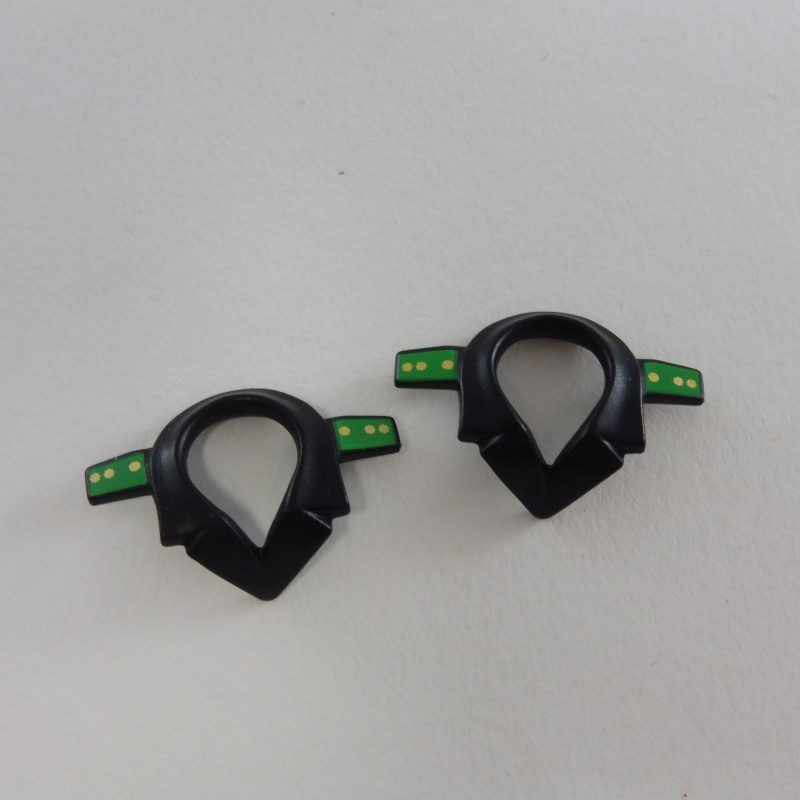 Playmobil 26542 Lot de 2 Cols Noirs Officier Police