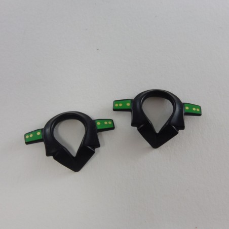 Playmobil 26542 Lot de 2 Cols Noirs Officier Police
