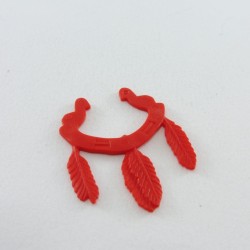 Playmobil 27069 Plumes Rouge Foncé pour Bouclier Indien