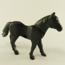 Playmobil 24253 Cheval Noir 2eme Génération avec Crinière Noire
