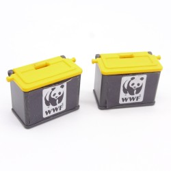 Playmobil 40988 Lot de 2 Caisses Grise et Jaune WWF